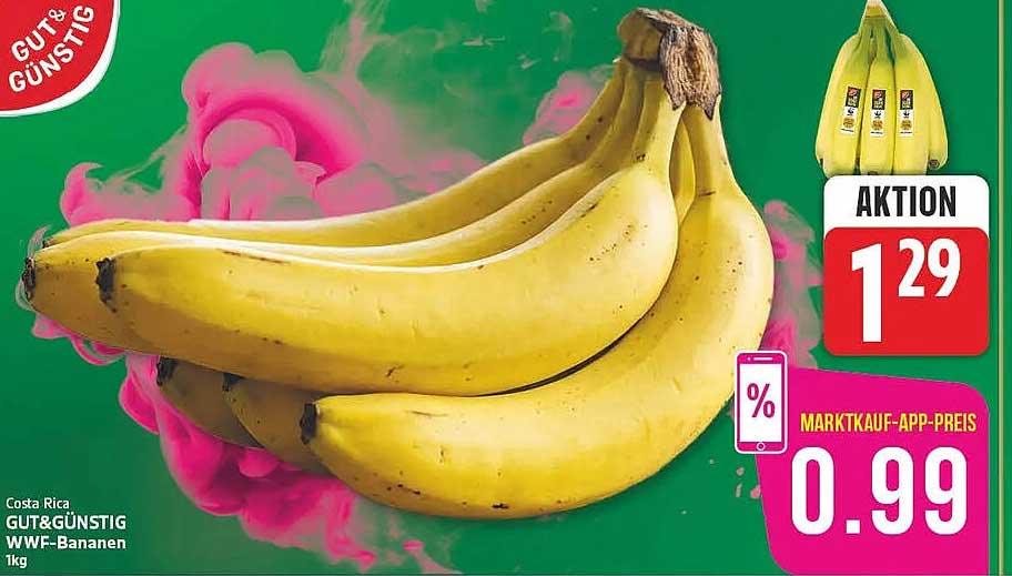 Costa Rica GUT&GÜNSTIG WWF-Bananen 1kg