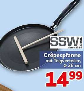 Crêpespfanne mit Teigverteiler, Ø 26 cm