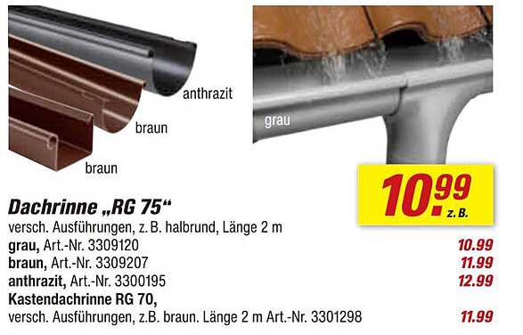 Dachrinne „RG 75“