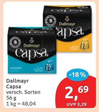 Dallmayr Capsa versch. Sorten 56 g