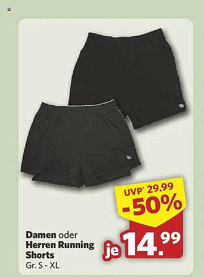 Damen oder Herren Running Shorts Gr. S - XL