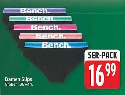 Damen Slips Größen: 38–44. 5ER-PACK