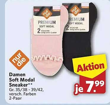 Damen Soft Modal Sneaker**
