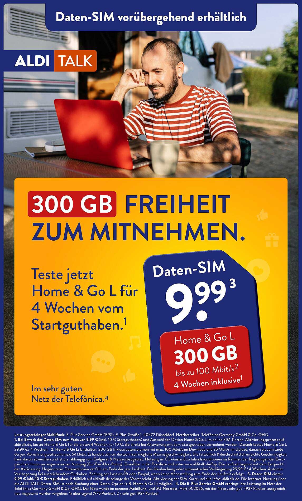 Daten-SIM vorübergehend erhältlich