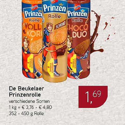 De Beukelaer Prinzenrolle verschiedene Sorten