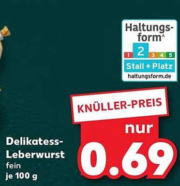 Delikatess-Leberwurst fein je 100 g
