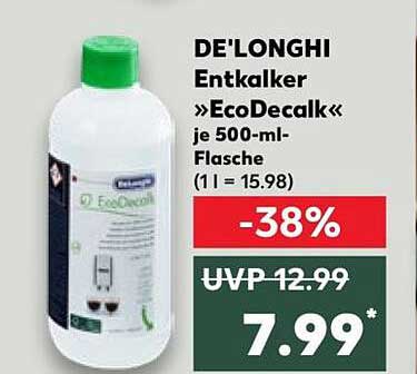 DE'LONGHI Entkalker »EcoDecalk« je 500-ml-Flasche (1 l = 15.98)