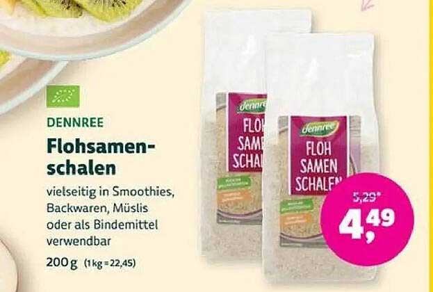 DENNREE Flohsamenschalen