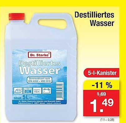 Destilliertes Wasser