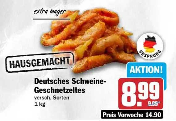 Deutsches Schweine-Geschnetzeltes versch. Sorten 1 kg