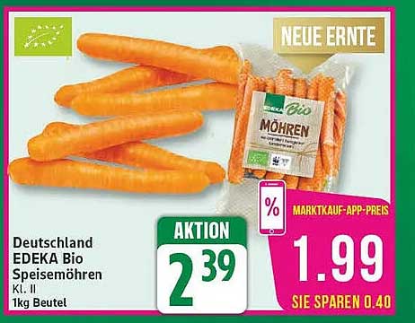 Deutschland EDEKA Bio Speisemöhren Kl. II 1kg Beutel