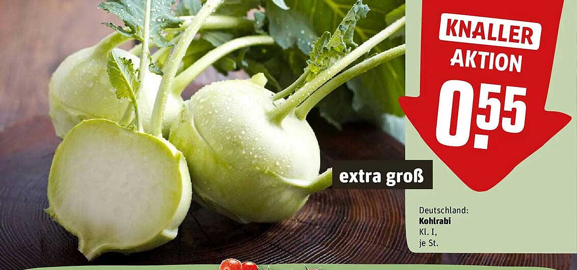 Deutschland: Kohlrabi Kl. I, je St. extra groß