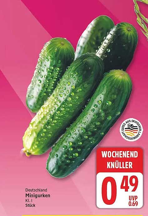 Deutschland Minigurken Kl. I Stück