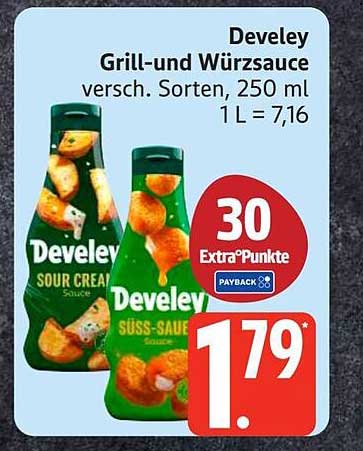 Develey Grill-und Würzsauce versch. Sorten, 250 ml