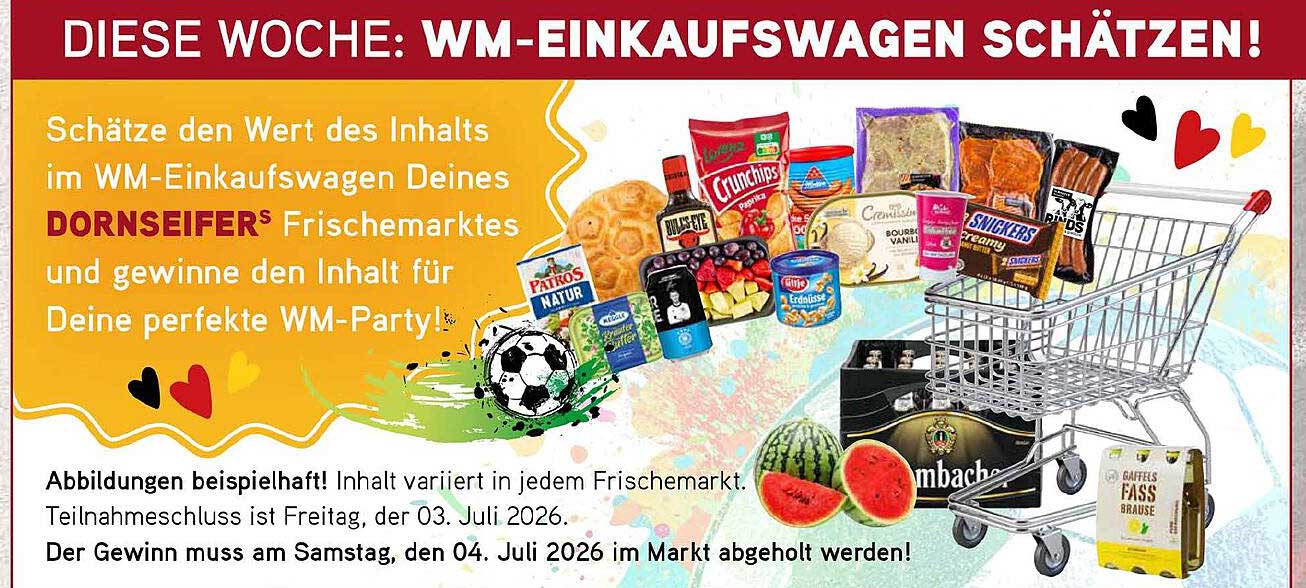 DIESE WOCHE: WM-EINKAUFSWAGEN SCHÄTZEN!