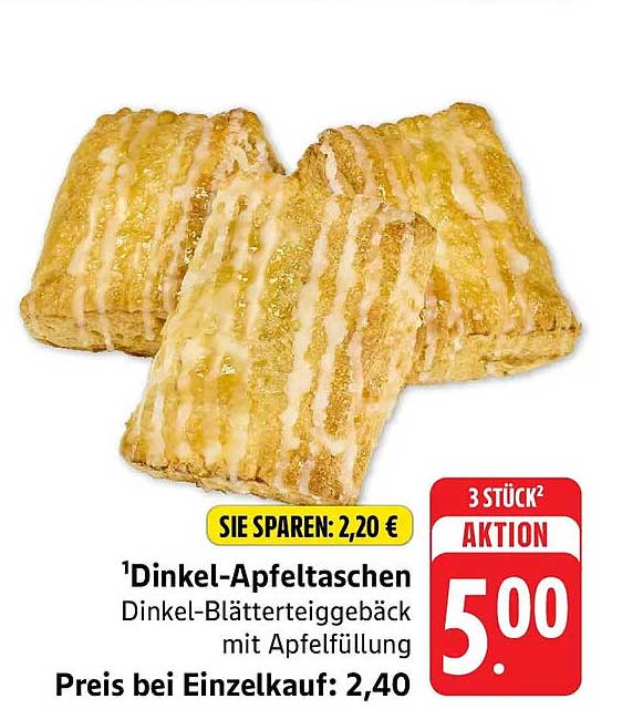 Dinkel-Apfeltaschen