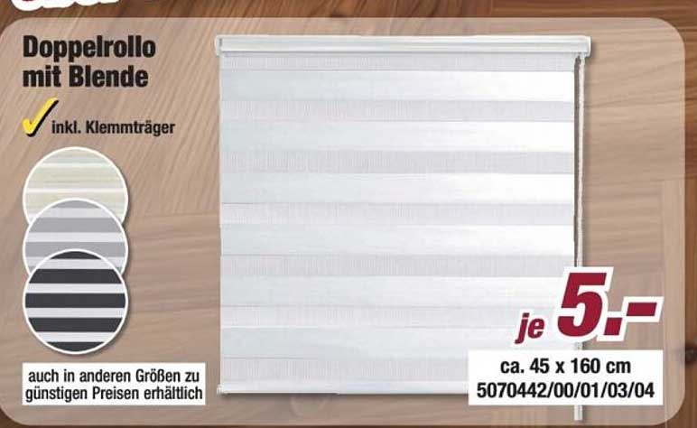 Doppelrollo mit Blende