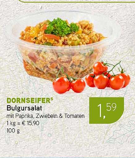 DORNSIEFER'S Bulgursalat mit Paprika, Zwiebeln & Tomaten