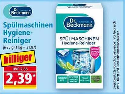 Dr. Beckmann Spülmaschinen Hygiene-Reiniger
