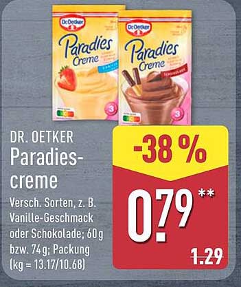 DR. OETKER Paradies-creme