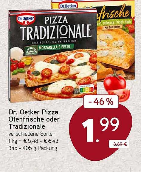 Dr. Oetker Pizza Ofenfrische oder Tradizionale