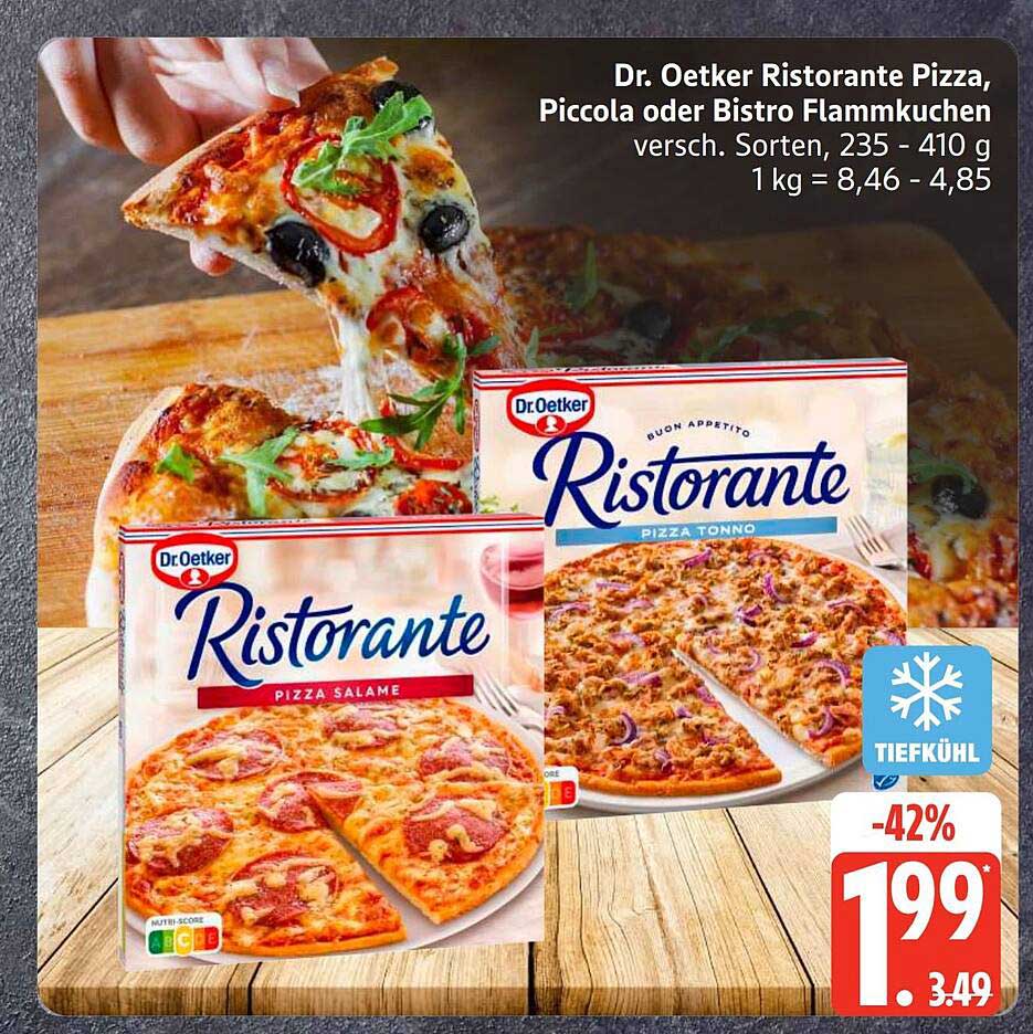 Dr. Oetker Ristorante Pizza, Piccola oder Bistro Flammkuchen, versch. Sorten, 235 - 410 g