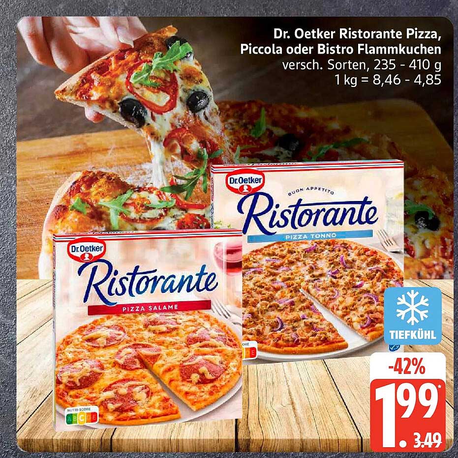 Dr. Oetker Ristorante Pizza, Piccola oder Bistro Flammkuchen versch. Sorten, 235 - 410 g