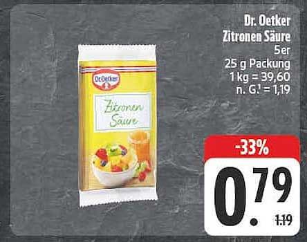 Dr. Oetker Zitronen Säure