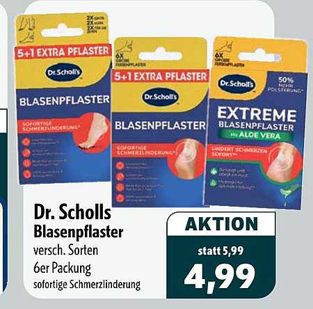 Dr. Scholls Blasenpflaster versch. Sorten 6er Packung sofortige Schmerzlinderung