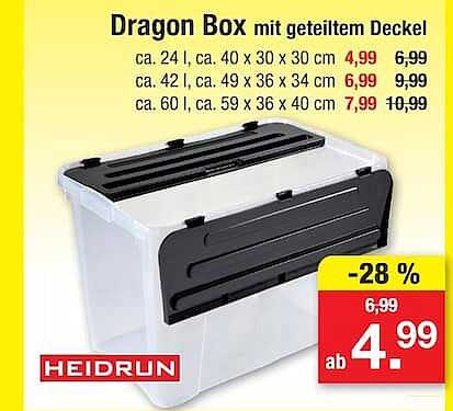 Dragon Box mit geteiltem Deckel