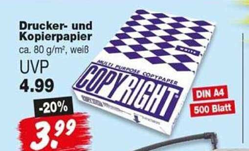 Drucker- und Kopierpapier