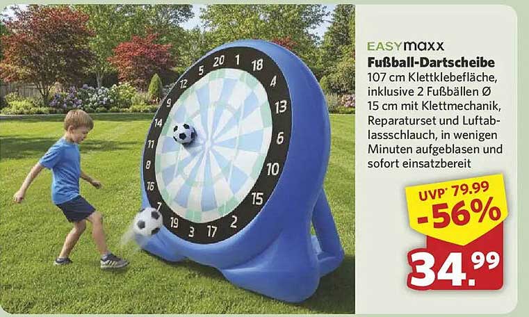 EASYmaxx Fußball-Dartscheibe