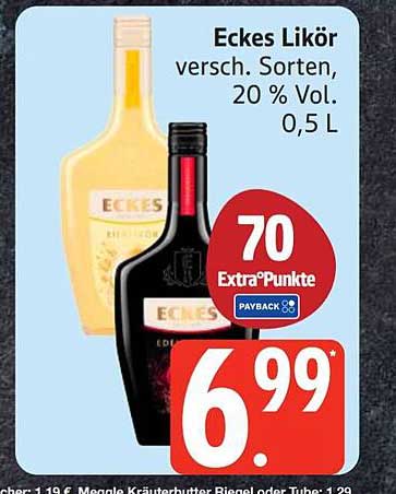 Eckes Likör versch. Sorten, 20 % Vol. 0,5 L
