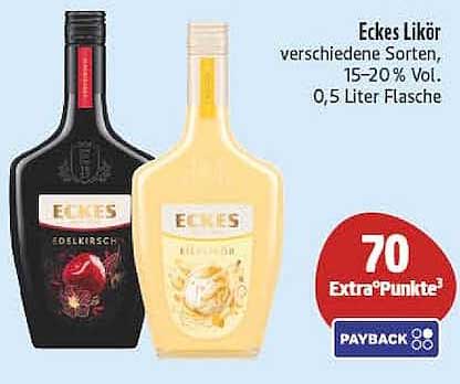 Eckes Likör verschiedene Sorten, 15–20 % Vol. 0,5 Liter Flasche