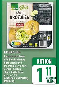 EDEKA Bio Landbrötchen mit Bio-Sauerteig
