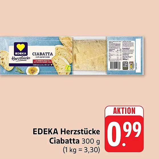 EDEKA Herzstücke Ciabatta 300 g