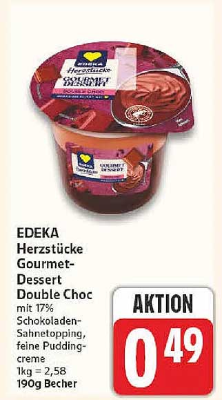 EDEKA Herzstücke Gourmet-Dessert Double Choc