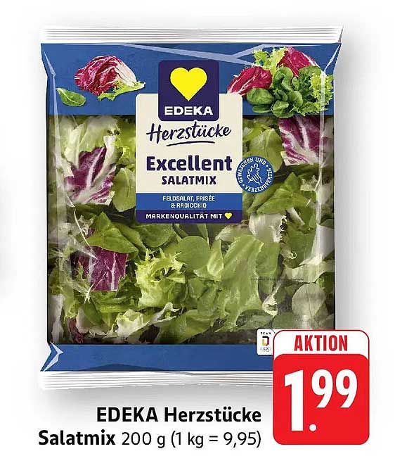EDEKA Herzstücke Salatmix 200 g (1 kg = 9,95)