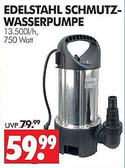 EDELSTAHL SCHMUTZ-WASSERPUMPE