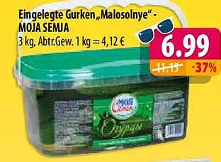 Eingelegte Gurken „Malosolnye“ - MOJA SEMJA