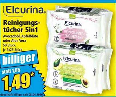 Elcurina Reinigungstücher 5in1