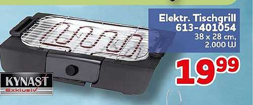 Elektr. Tischgrill 613-401054 38 x 28 cm, 2.000 W