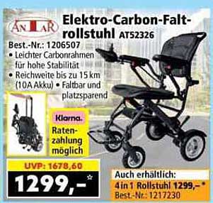 Elektro-Carbon-Faltrollstuhl AT52326