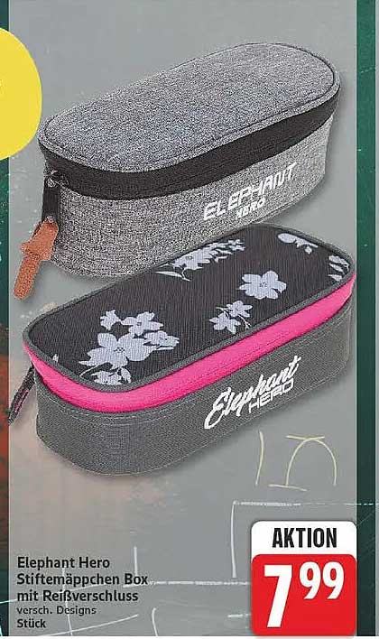 Elephant Hero Stiftemäppchen Box mit Reißverschluss versch. Designs Stück