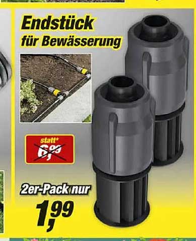 Endstück für Bewässerung