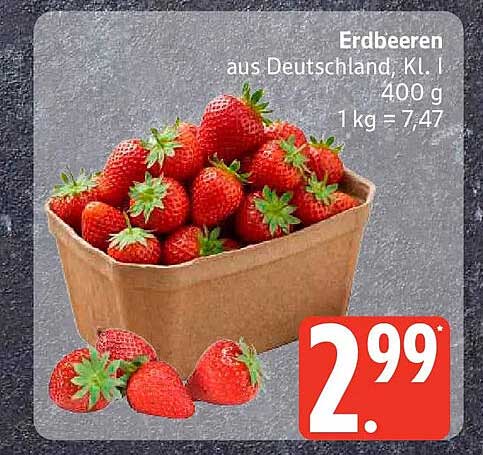 Erdbeeren aus Deutschland, Kl. I 400 g