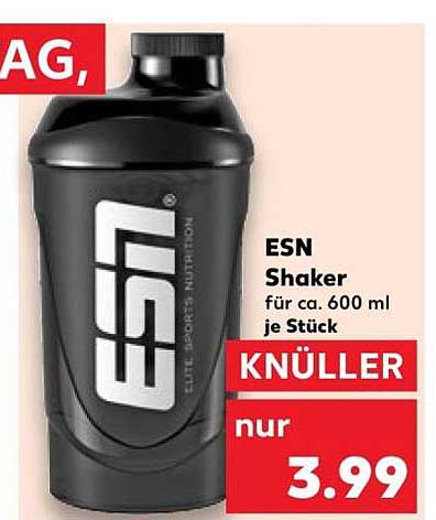 ESN Shaker für ca. 600 ml je Stück KNÜLLER nur 3.99