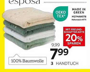 esposa 100% Baumwolle 3 HANDTUCH