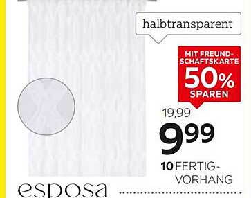 esposa halbtransparent 10 FERTIG-VORHANG