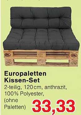 Europaletten Kissen-Set